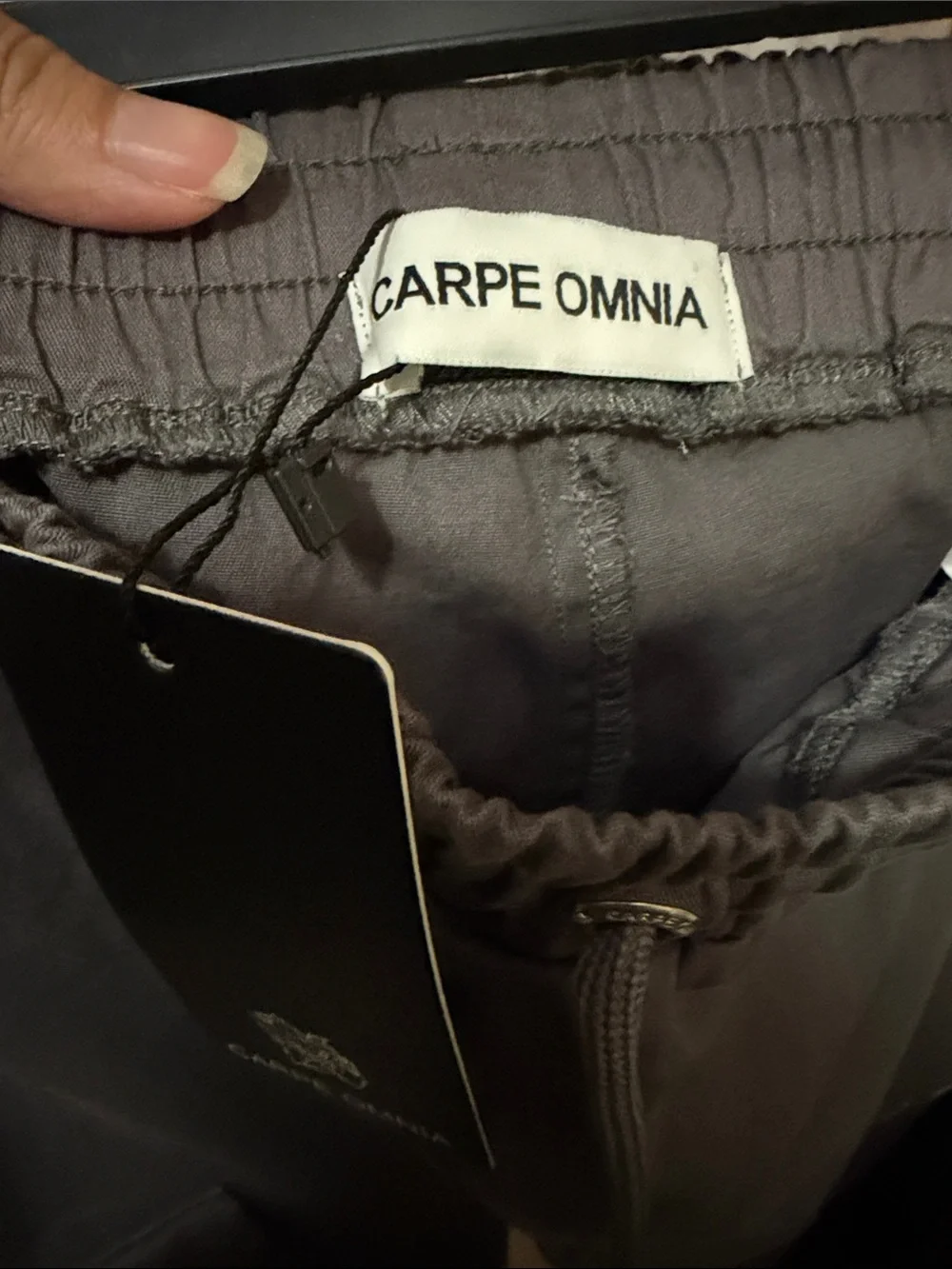 Men's Dark Gray Cargo Joggers